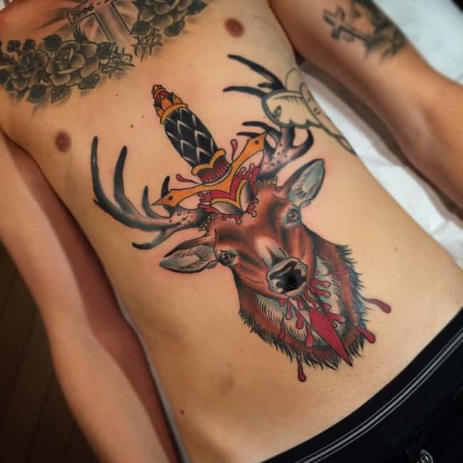 Deer Tattoo Images  Free Photos PNG Stickers Wallpapers  Backgrounds   rawpixel