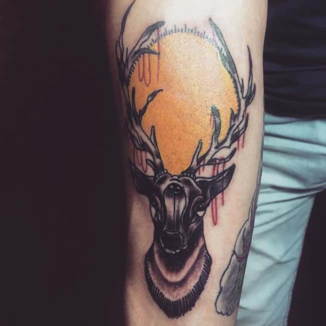 Deer Head tattoo by Jackson Tattoo  Post 17198