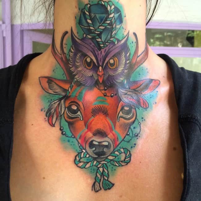  tatouages de cerf 