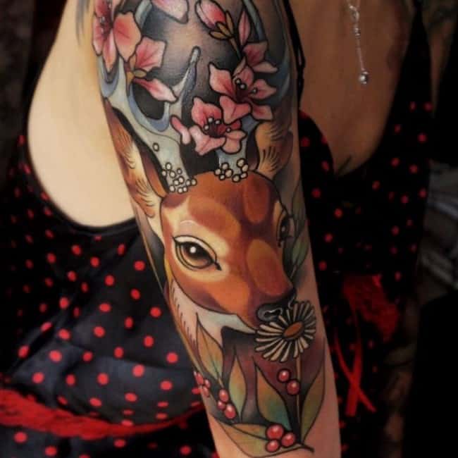 140 Most Incredible Deer Tattoo Designs & Meanings