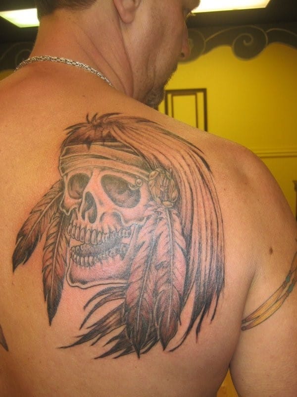 native-american-skull-tattoo