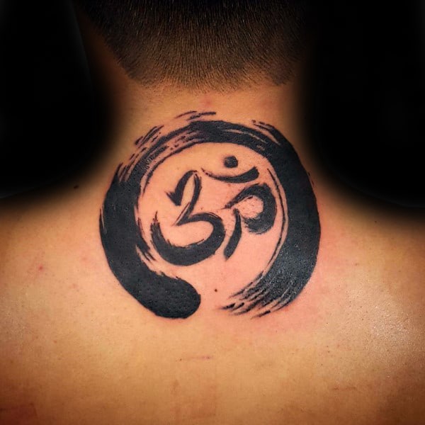 OM AUM Buddhist Symbol Temporary Tattoo Sticker - OhMyTat