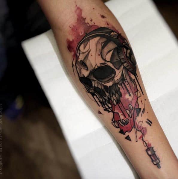 skull forearm sleeve men｜TikTok Search