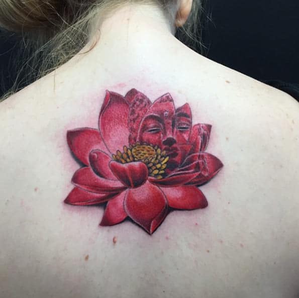 lotus flower buddha tattoo