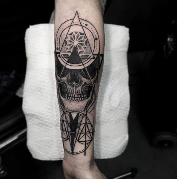 Blackwork Forearm Tat by Otheser