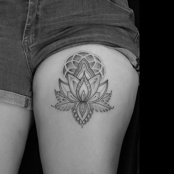Lotus Flower Tattoo by Joel