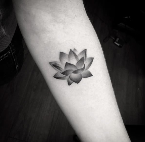 Black and Gray Lotus Tattoo by Jose Perez Jr TattooNOW