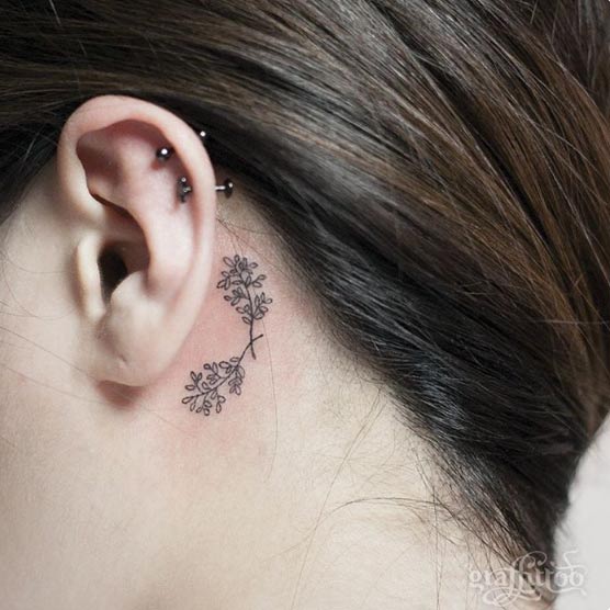 tattoo lower ear