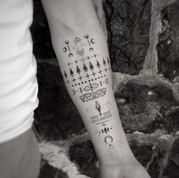 Cool forearm tattoo by Balazs Bercsenyi