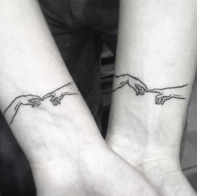 Matching Couple Tattoos by Kace