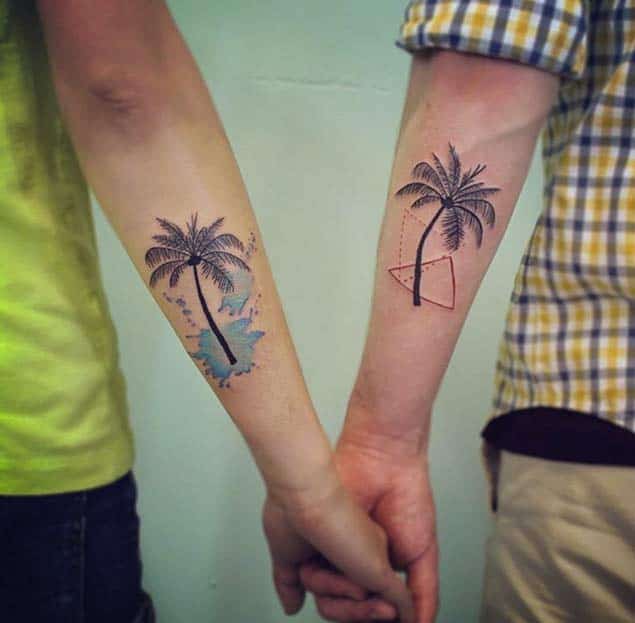 tribal couple tattoos ideas