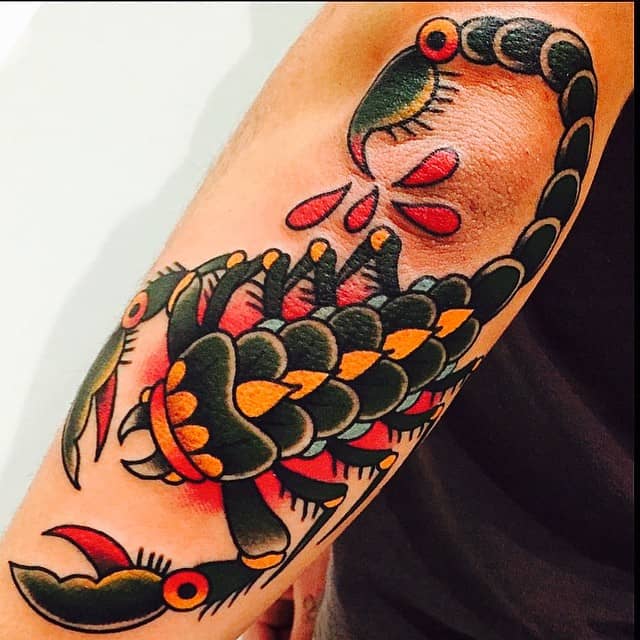 Wrappy elbow snake tattoo by Ann Gilberg  Tattoogridnet