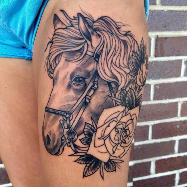 45 Unique Horse Tattoo Ideas Simple Tribal Colorful Meaning  More