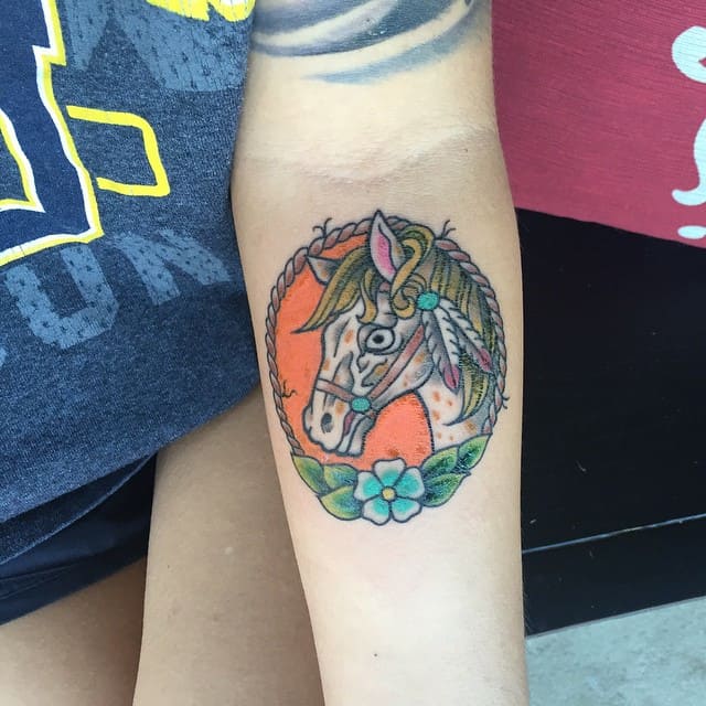 Racing Horse Tattoo