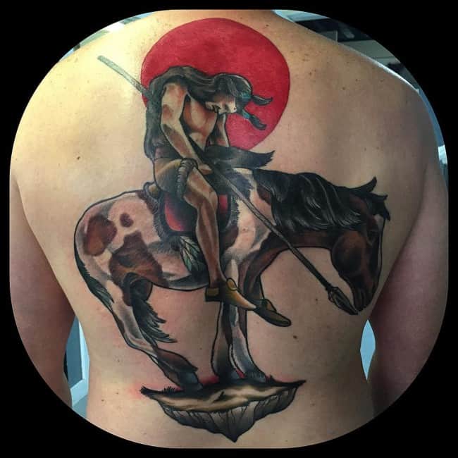 Tattoos by Chris Hold  Death rides a pale horse For saltymama at