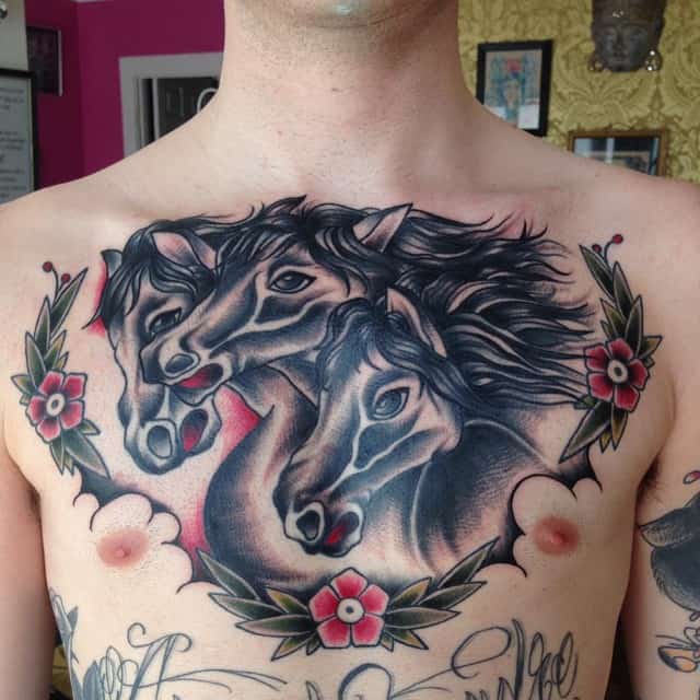 Indian style with horse tattoo | Wake up Tattoo Phuket