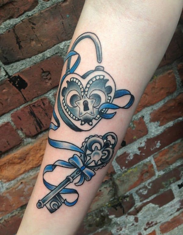 KeyandLock and KeyandHeart Tattoo Designs and Meanings  TatRing