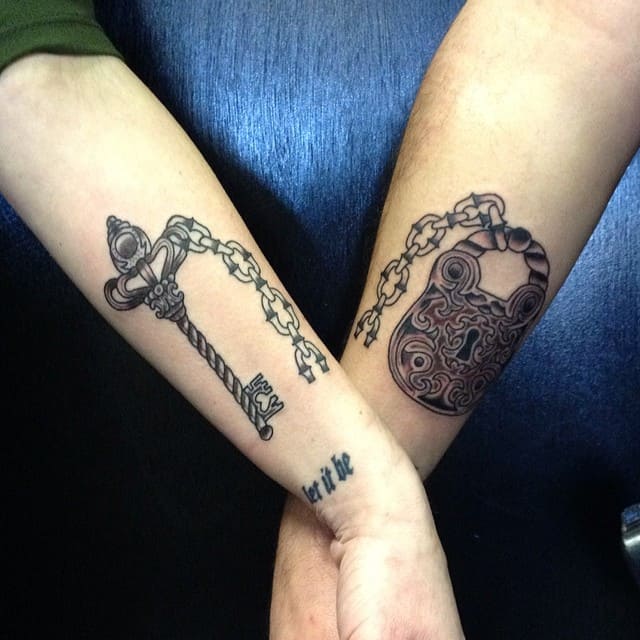 Featured image of post The Best 28 Lock And Key Tattoo Designs For Couples