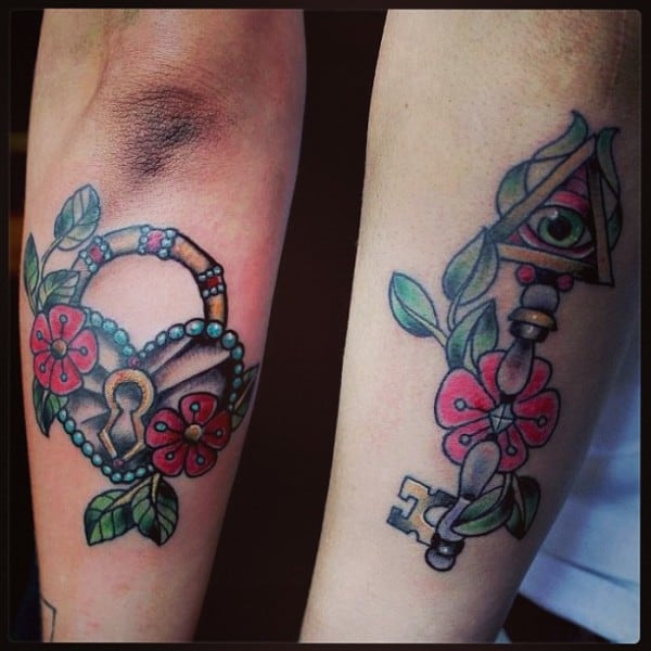 Lock and Key Tattoos