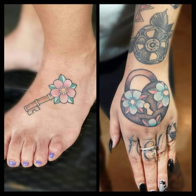 Lock and Key Tattoos