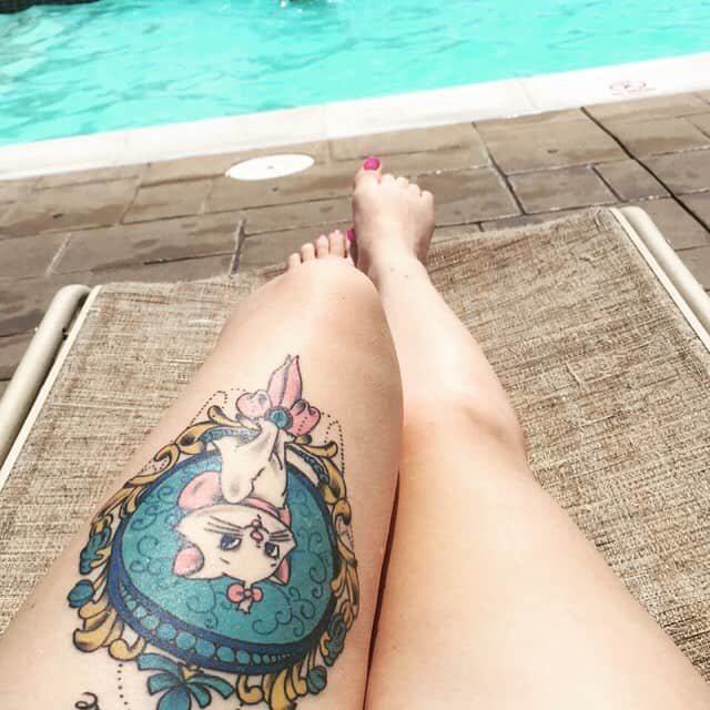 thigh tattoos