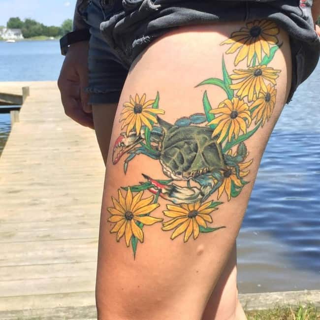 189 Attractive Thigh Tattoos For Women - Inspirational Ideas