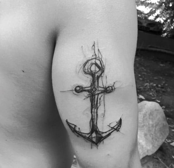 Anchor Tattoo by Kamil Mokot