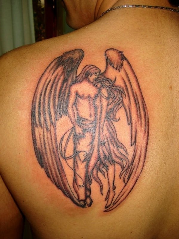 Angel Tattoos Back