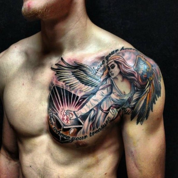 185 Trendy Chest Tattoos for Men  Tattoo Me Now