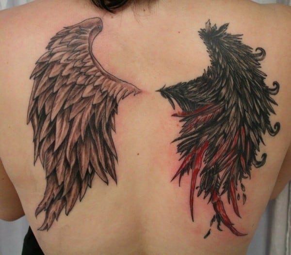 Angel Wing Tattoos On Back