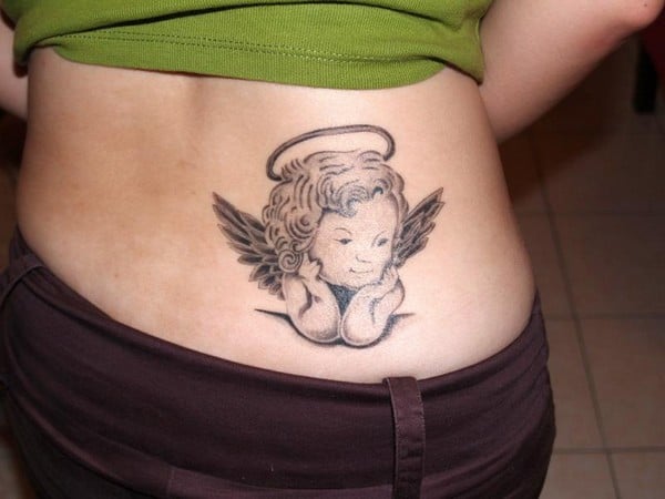 Baby Angel Tattoo Designs For Women