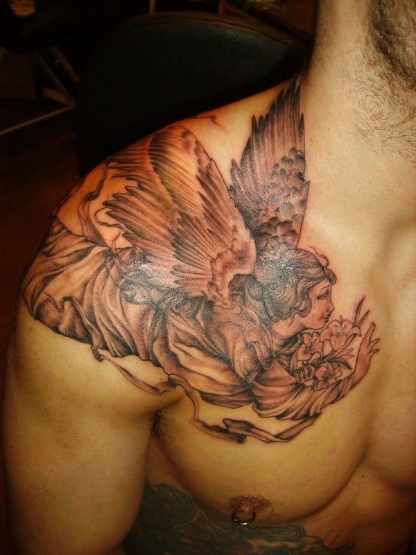 32 Meaningful Angel Tattoos for Men in 2024