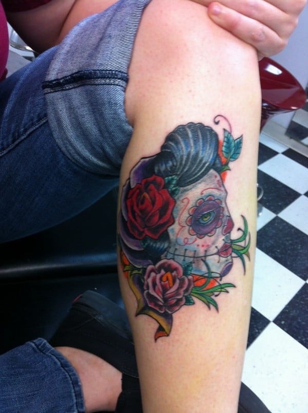 Gypsy Sugar Skull Tattoo