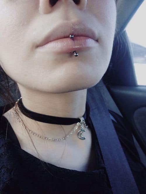 labret piercing 00039