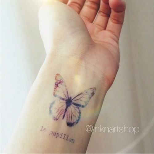 Le Papillon Butterfly Tattoo