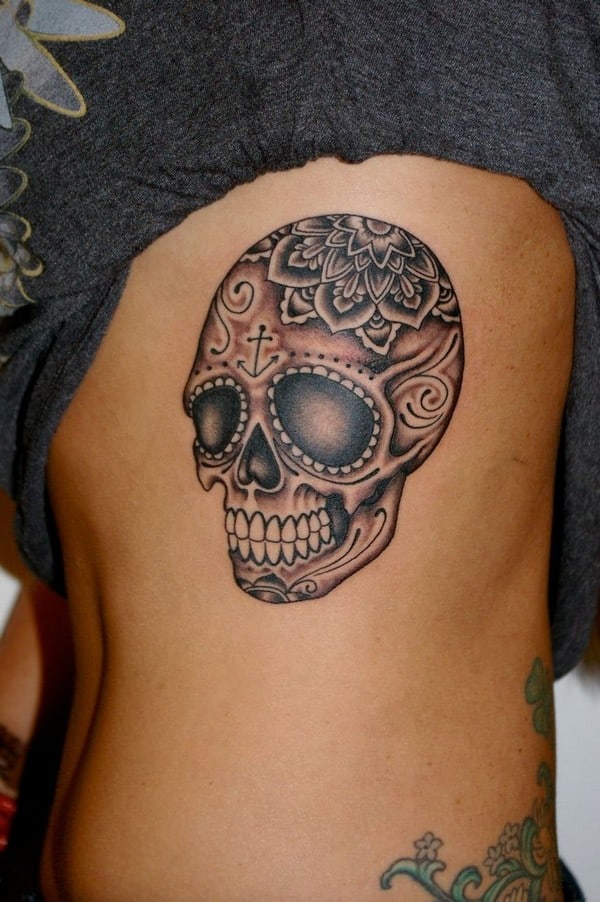 Skull Side Tattoo | Best tattoo design ideas | Skull tattoo design, Skull  art tattoo, Side tattoos