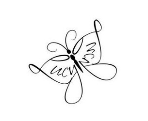 Simple Butterfly Outline for Women Named Lucy