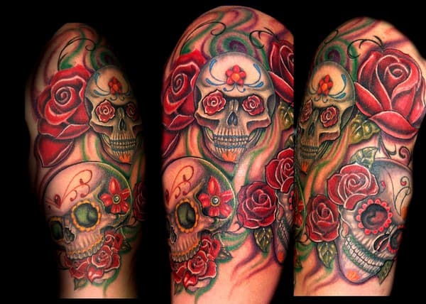 Sugar Skull Halfsleeve