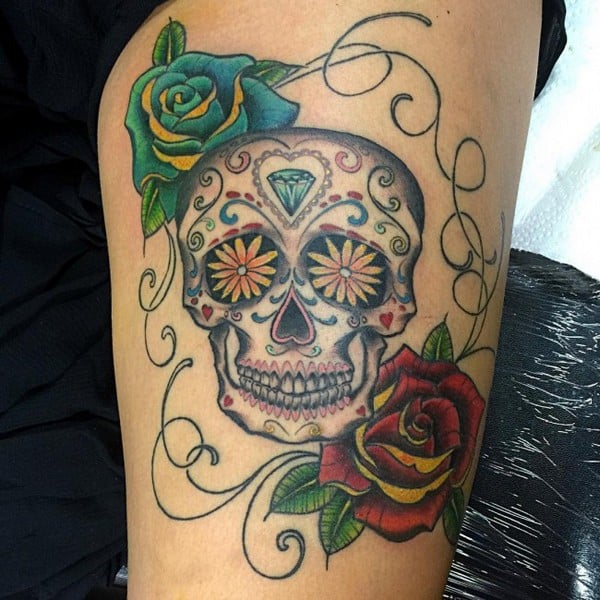 Sugar Skull Tattoo Design