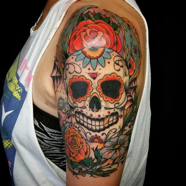 Sugar Skull Tattoo Designs Free