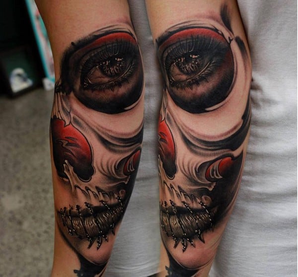 Sugar Skull Tattooing Sleeve 3D