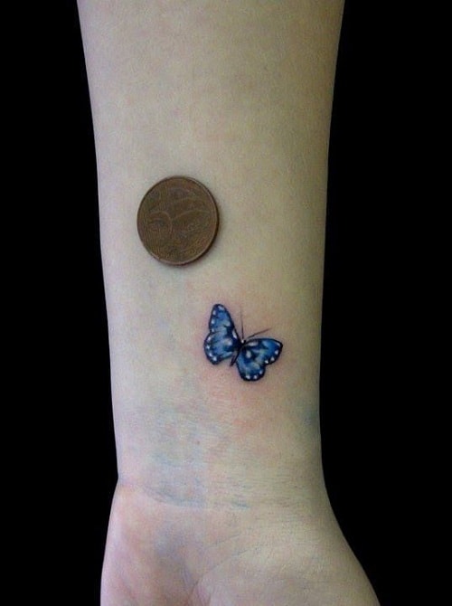 12 Blue Butterfly Tattoo Ideas To Inspire You  alexie