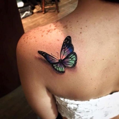 Buy Temporary Tattoo 3D Butterflies Fake Tattoo Flying Butterfly Online in  India  Etsy