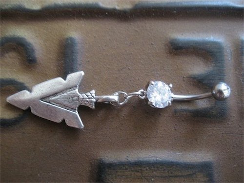 Arrowhead Belly Button Jewelry Navel Piercing