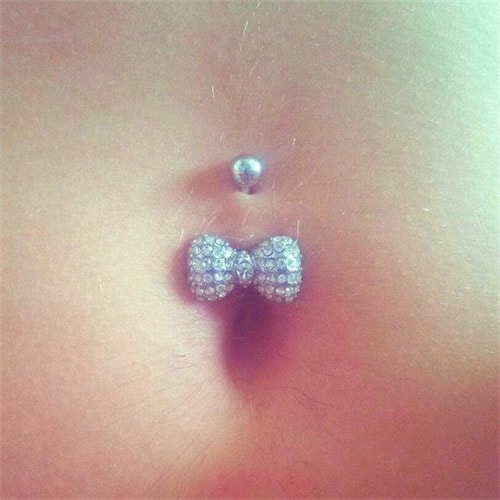 Bow-tie Belly Button Ring