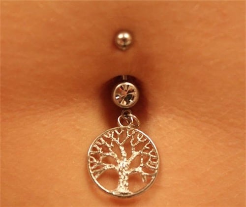 Tree Belly Button Ring