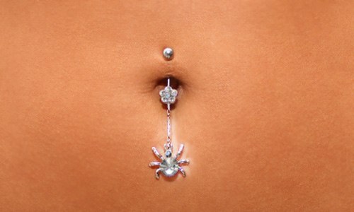 Belly Button Piercing Spider