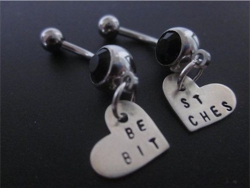 Best Bitches Belly Button Rings Set