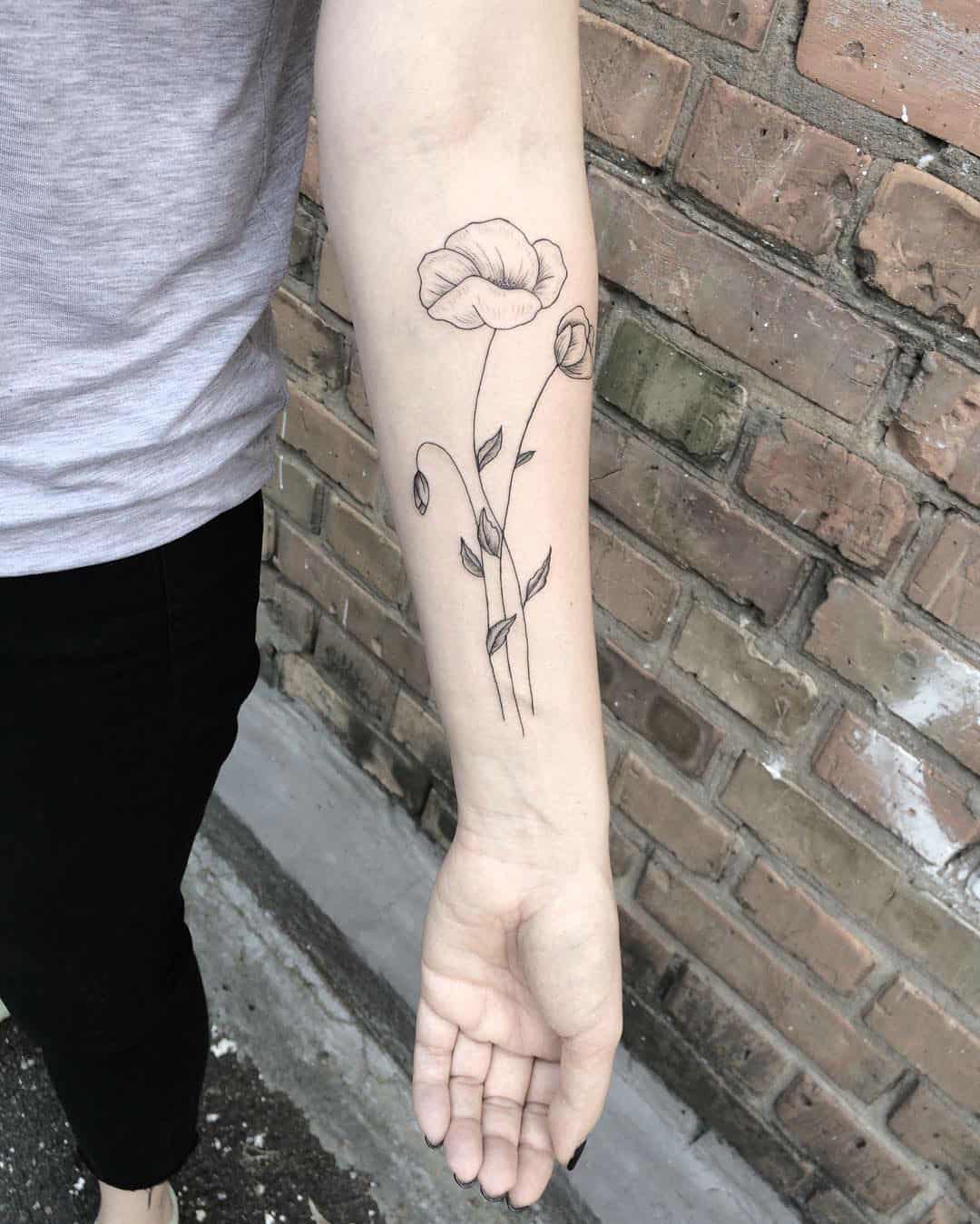 Fine Line Floral Tattoos: Petal Perfection • No Regrets UK