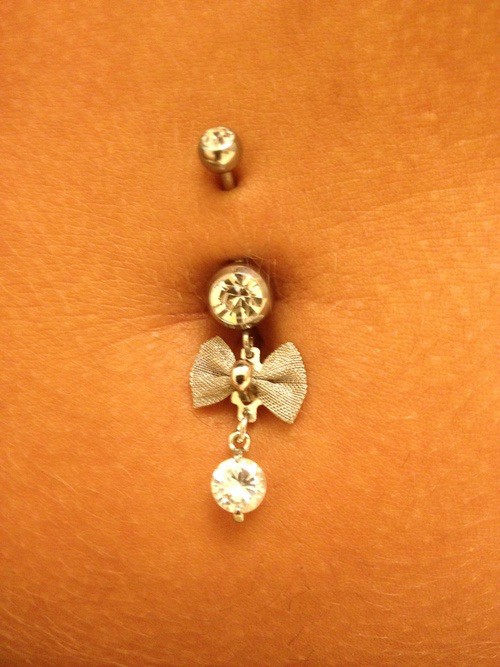 Cute Belly Button Bow-tie Ring